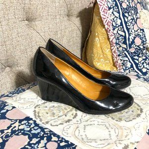 JCrew Black Wedge